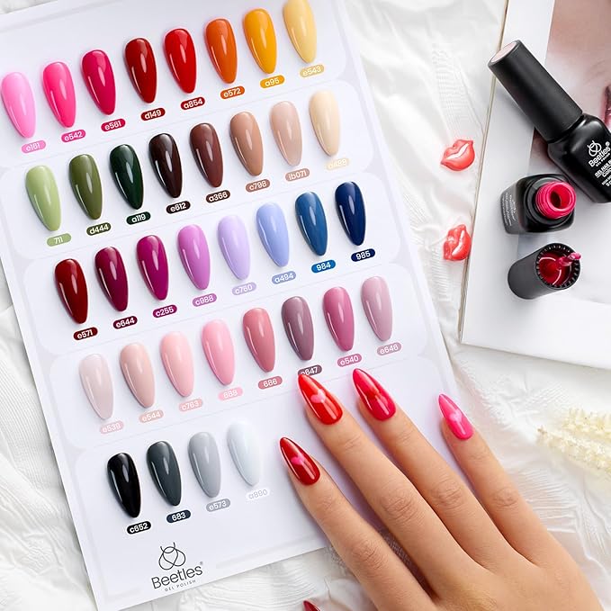 44 colors of gel nail