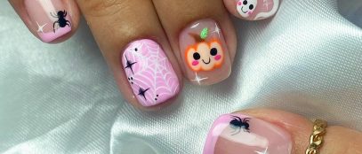 spooky cute halloween press on nails